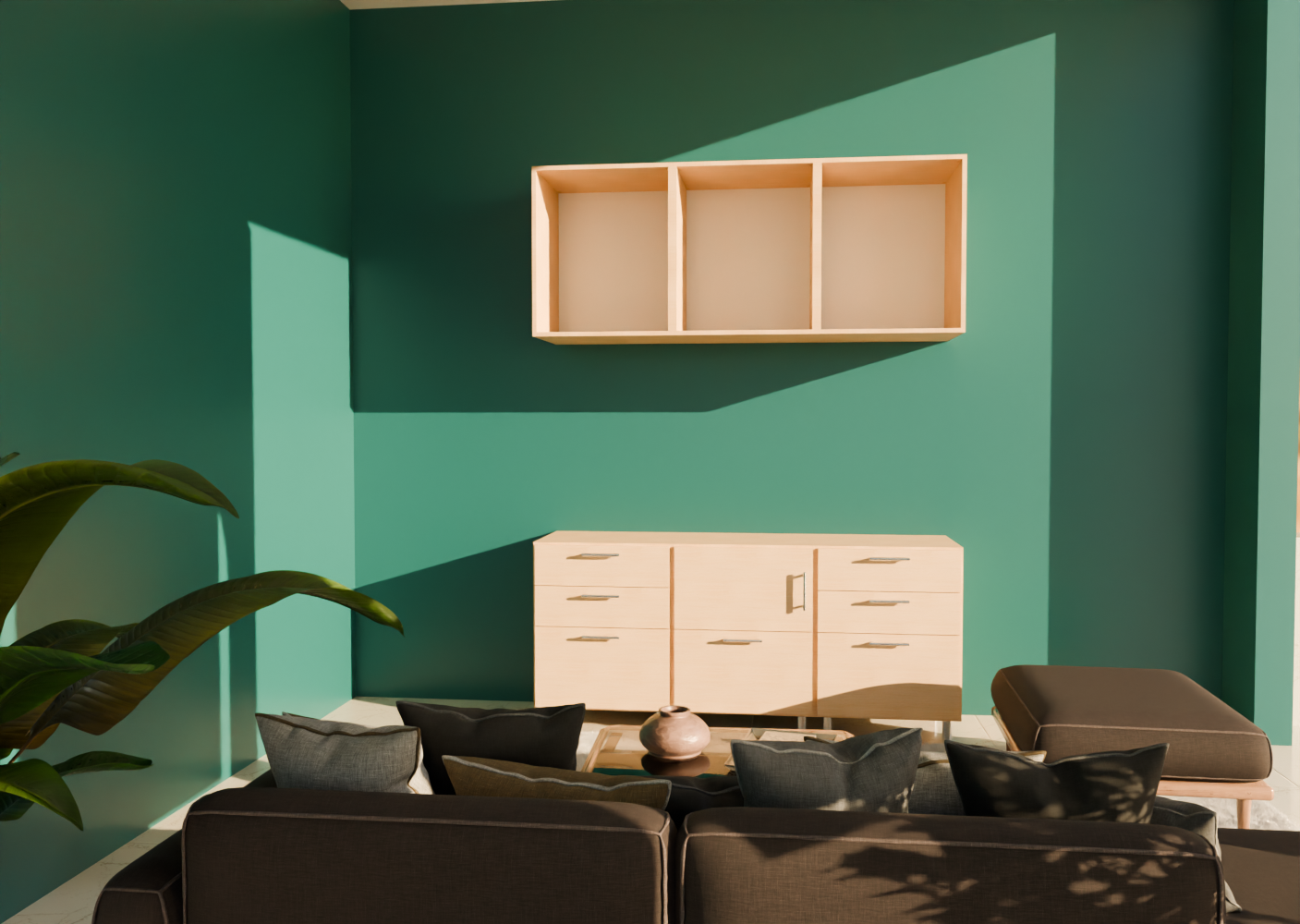 Photorealistic room rendering made with Cabinet Designer